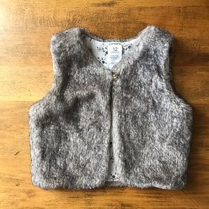 Faux fur vest